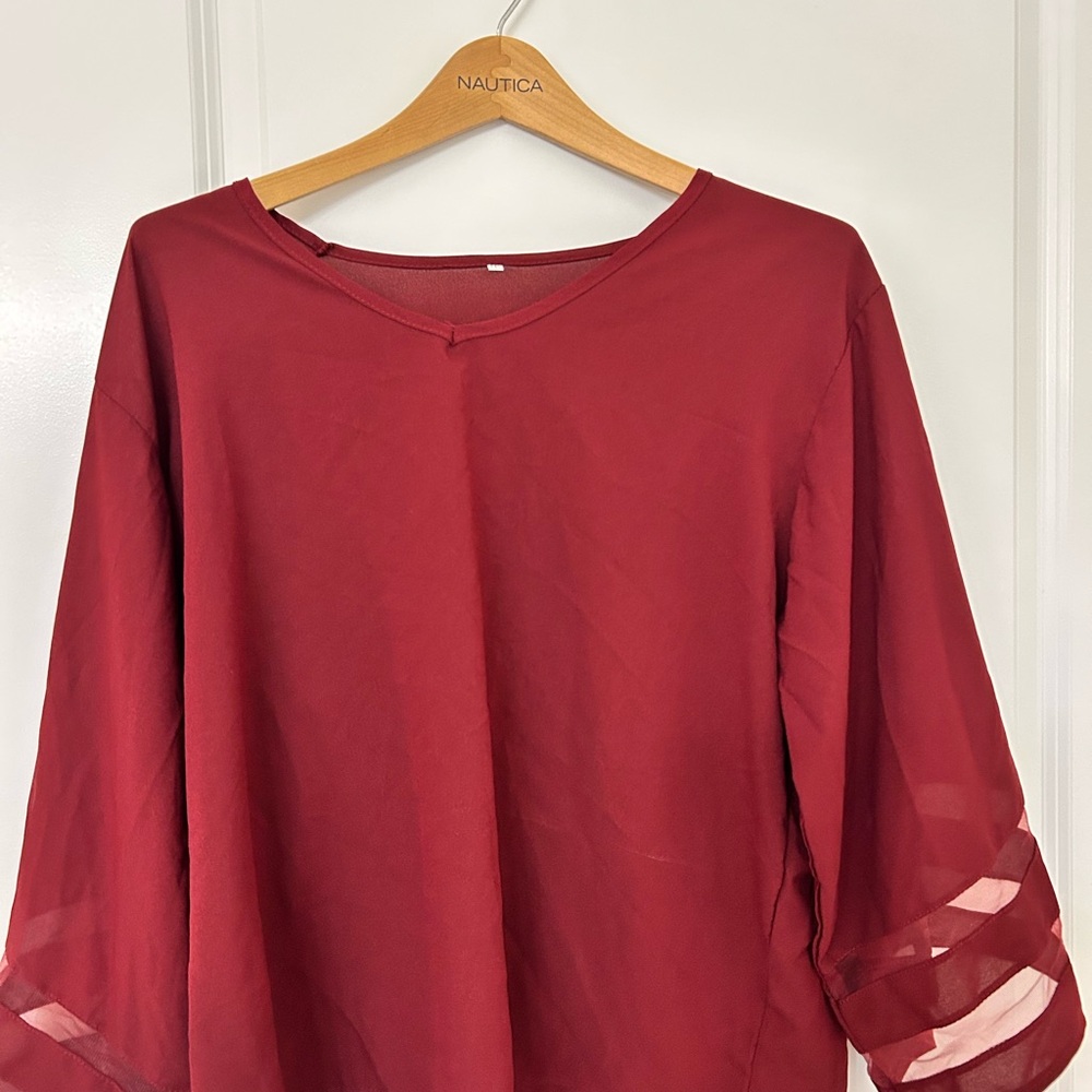 Simple Women's Red Top